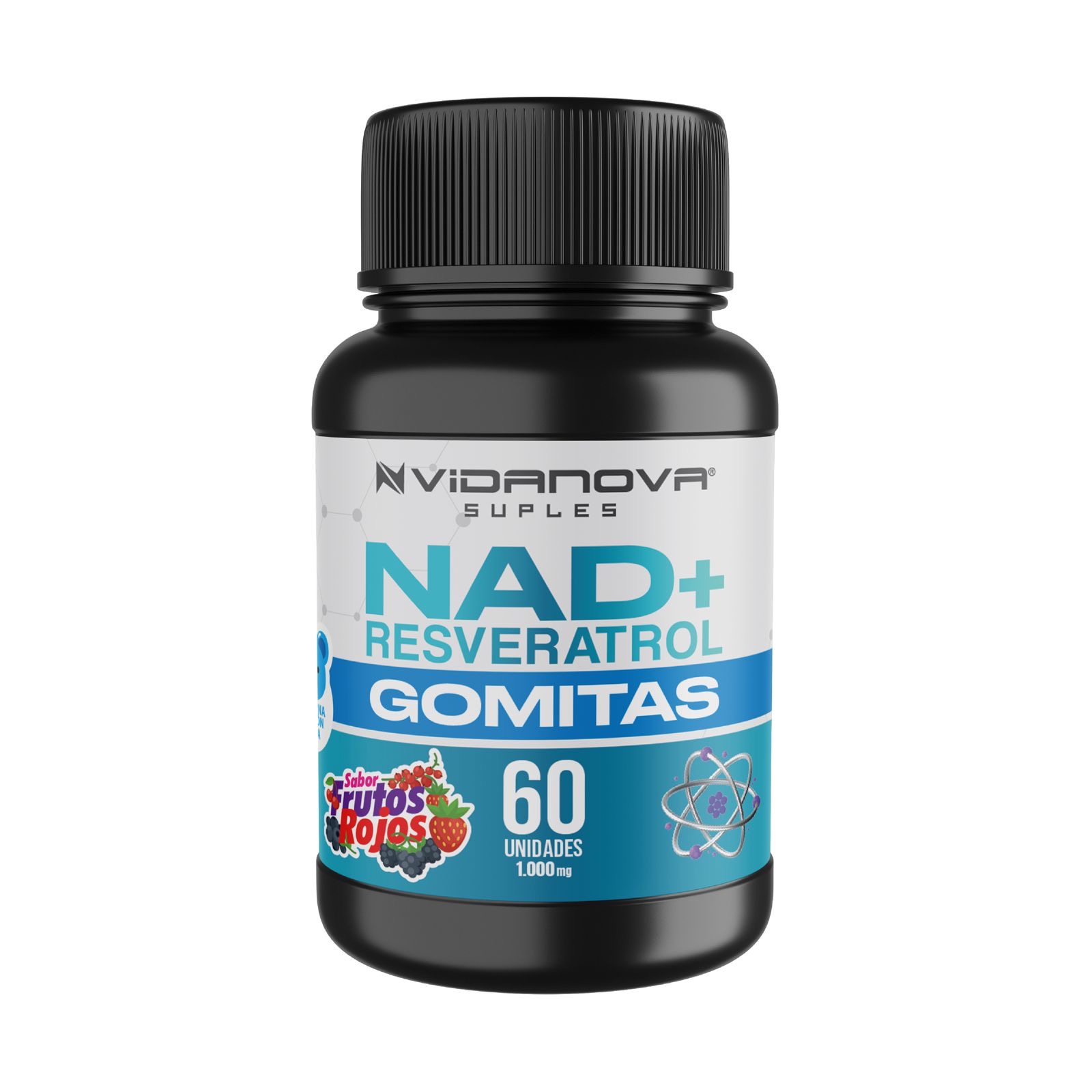 60 GOMITAS NAD+RESVERATROL 1000mg - Imagen 2