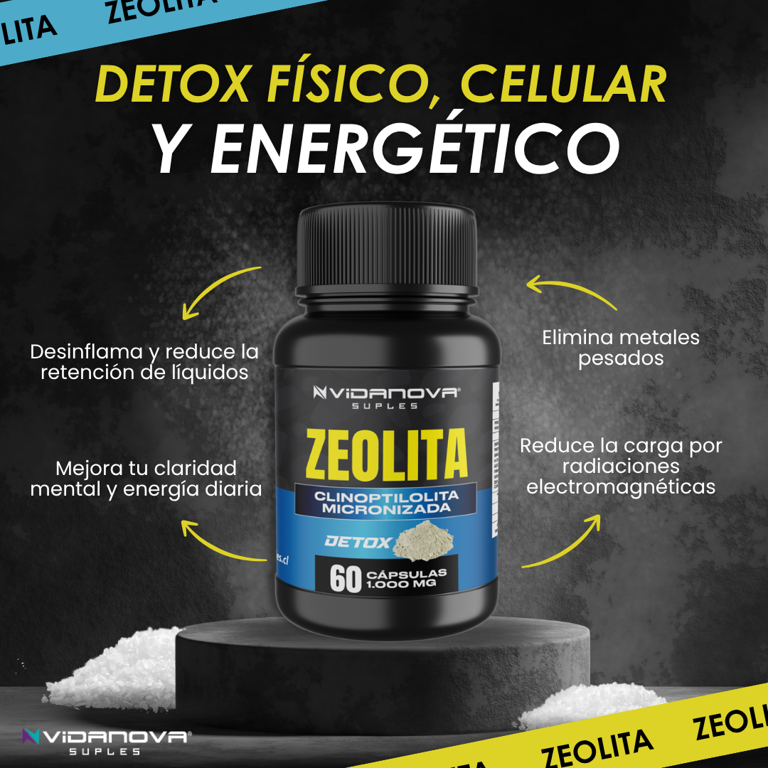 ZEOLITA 1000MG 60CAPS - Imagen 2